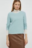 Бавовняний светер Marc O'Polo жіночий колір бірюзовий