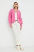 Кардиган з домішкою вовни American Vintage Gilet жіночий колір рожевий