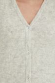 Кардиган з домішкою вовни American Vintage жіночий колір сірий