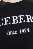 Светр з кашеміру Iceberg колір чорний легкий