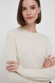 Вовняний светр United Colors of Benetton жіночий колір бежевий легкий (3413055)
