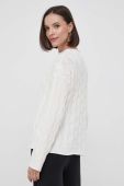 Светр з домішкою вовни United Colors of Benetton жіночий колір бежевий півгольф (3413065)
