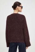 Вовняний кардиган Gestuz колір бордовий легкий