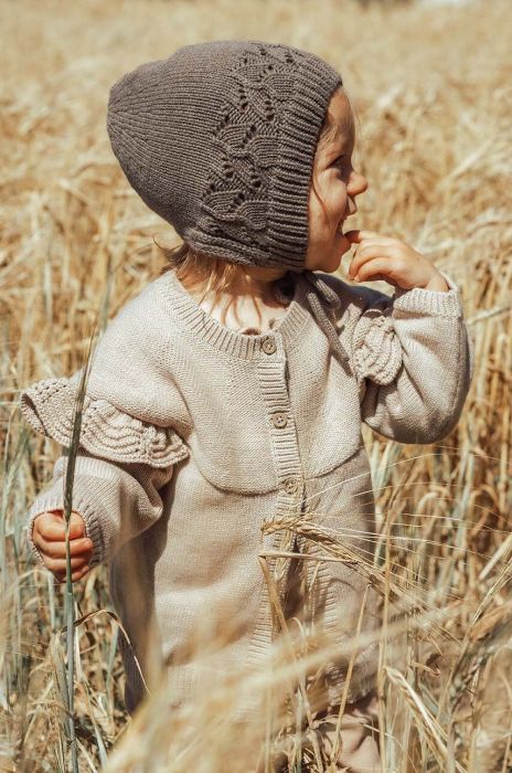 Дитячий бавовняний кардиган That's mine колір бежевий легкий (3157862)