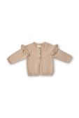 Дитячий бавовняний кардиган That's mine колір бежевий легкий (3157862)