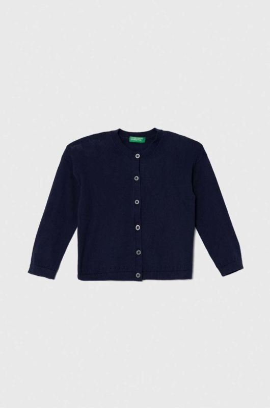 Дитячий кардиган United Colors of Benetton колір синій легкий (3427667)