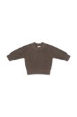Дитячий бавовняний светр That's mine колір коричневий