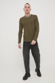 Бавовняний светер Only & Sons чоловічий колір зелений