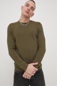 Бавовняний светер Only & Sons чоловічий колір зелений