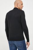 Вовняний светр Emporio Armani чоловічий колір чорний легкий (2687245)
