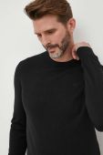 Светр з домішкою кашеміру Armani Exchange колір чорний легкий