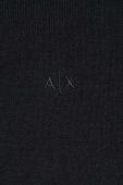 Светр з домішкою кашеміру Armani Exchange колір чорний легкий