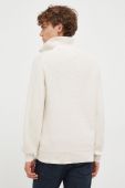 Бавовняний светр Marc O'Polo колір бежевий півгольф (3566729)