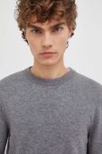 Светр з домішкою вовни Marc O'Polo чоловічий колір сірий легкий (3570509)