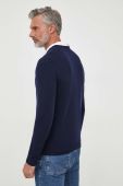 Вовняний светр United Colors of Benetton чоловічий колір синій легкий (3406705)