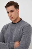Вовняний светр United Colors of Benetton чоловічий колір сірий