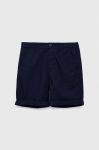 Дитячі бавовняні шорти United Colors of Benetton колір синій регульована талія (3232926)