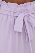 Шорти Pieces жіночі колір фіолетовий однотонні висока посадка