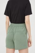 Шорти JDY жіночі колір зелений однотонні висока посадка (2297889)