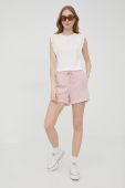 Шорти JDY жіночі колір рожевий однотонні висока посадка (2297899)