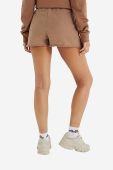 Бавовняні шорти Ellesse Colieur колір коричневий з аплікацією середня посадка SGM14015-PINK