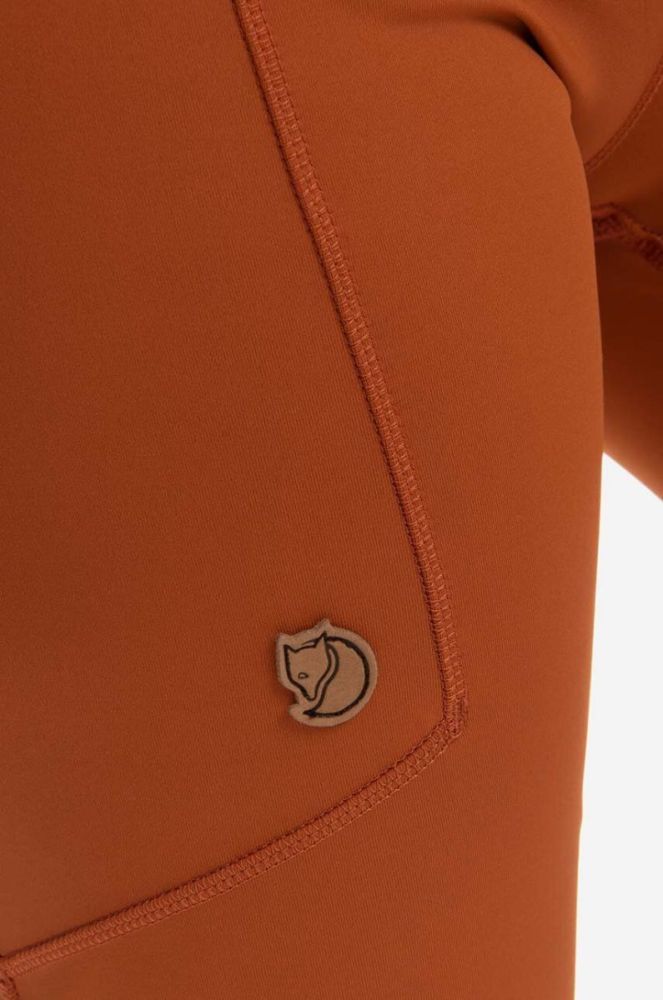 Шорти Fjallraven Abisko жіночі колір помаранчевий однотонні висока посадка F87138.243-243 фото 3