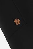 Шорти Fjallraven Abisko Short Tights F87138 550 жіночі колір чорний однотонні висока посадка F87138.550-550