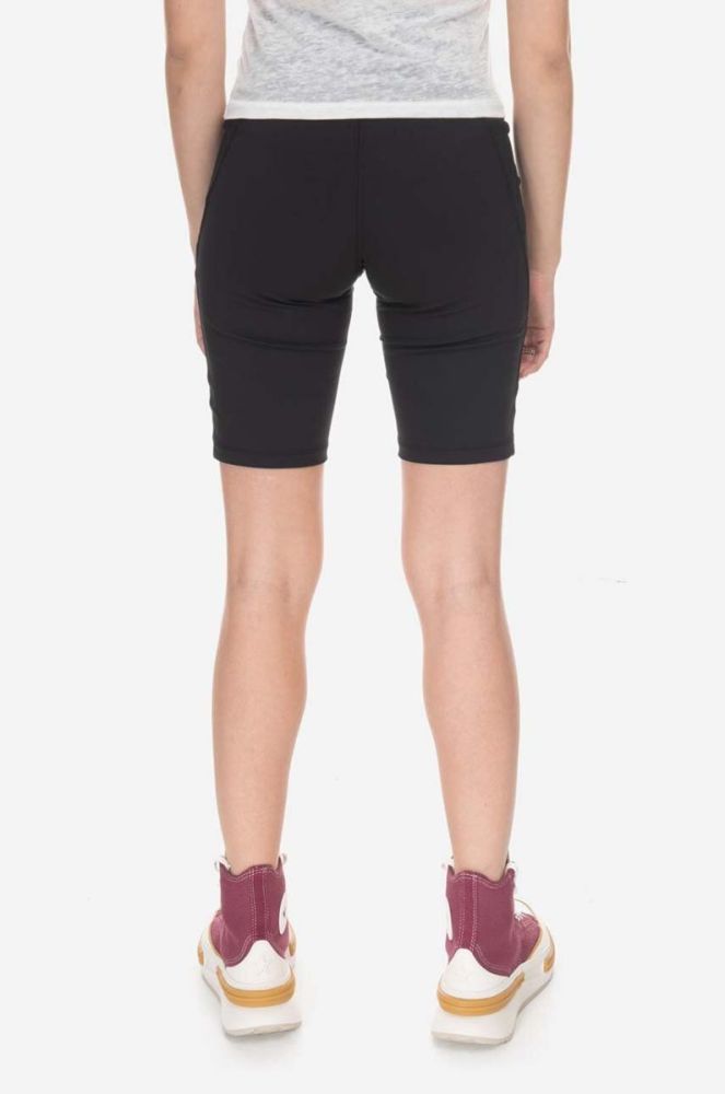 Шорти Fjallraven Abisko Short Tights F87138 550 жіночі колір чорний однотонні висока посадка F87138.550-550 фото 3