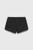 Дитячі бавовняні шорти United Colors of Benetton колір чорний однотонні регульована талія (3278402)