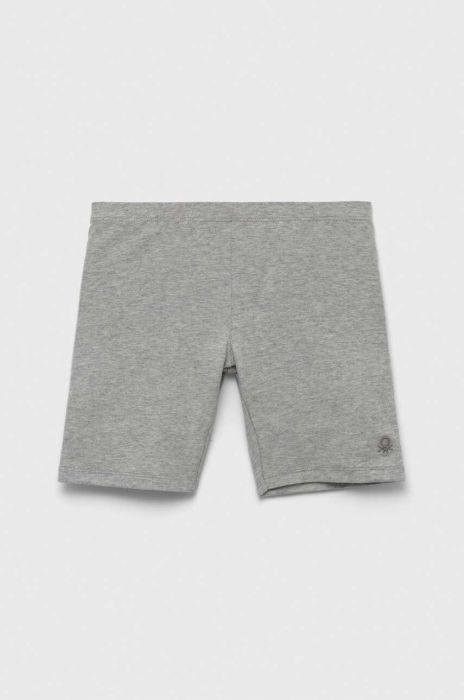 Дитячі шорти United Colors of Benetton колір сірий меланж