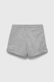 Дитячі бавовняні шорти United Colors of Benetton колір сірий однотонні регульована талія (3232957)
