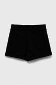 Дитячі бавовняні шорти United Colors of Benetton колір чорний однотонні регульована талія (3232938)