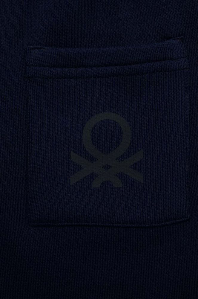 Дитячі бавовняні шорти United Colors of Benetton колір синій однотонні регульована талія (3232981) фото 3