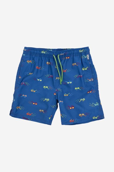 Дитячі шорти Happy Socks Sunny Days візерунок регульована талія колір блакитний