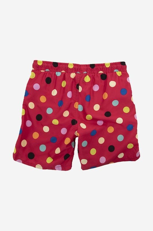 Дитячі шорти Happy Socks Big Dot колір червоний візерунок регульована талія фото 2