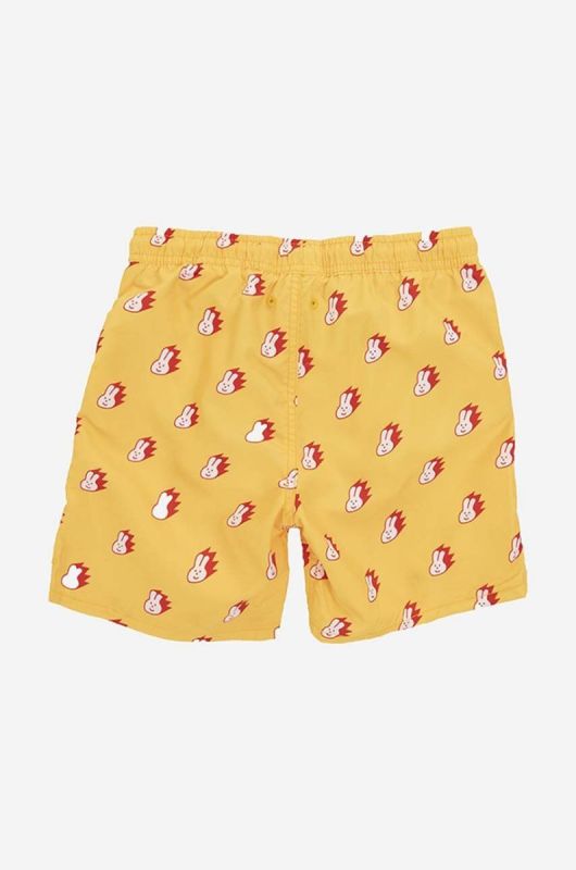 Дитячі шорти Happy Socks Bunny колір жовтий візерунок регульована талія фото 2