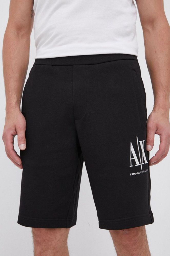 Шорти Armani Exchange чоловічі колір чорний (1650333) фото 2