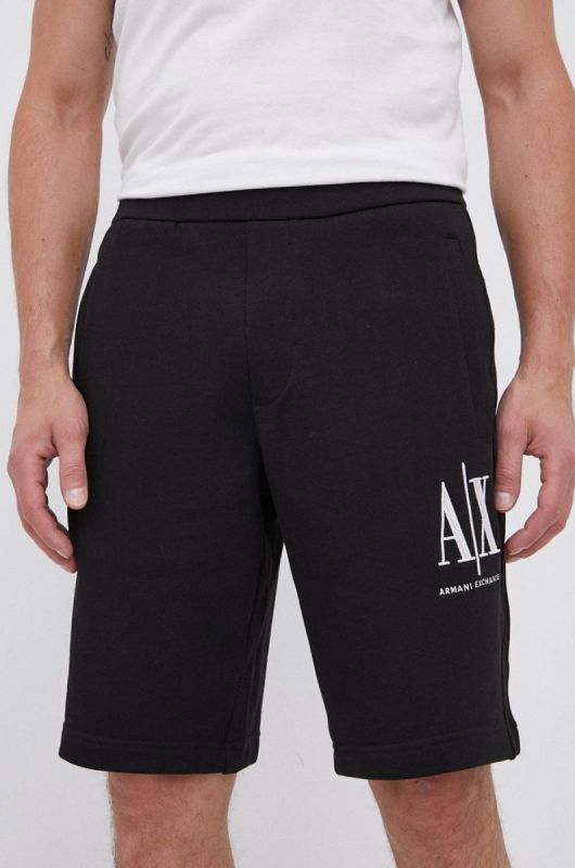 Шорти Armani Exchange чоловічі колір чорний (1650333) фото 2