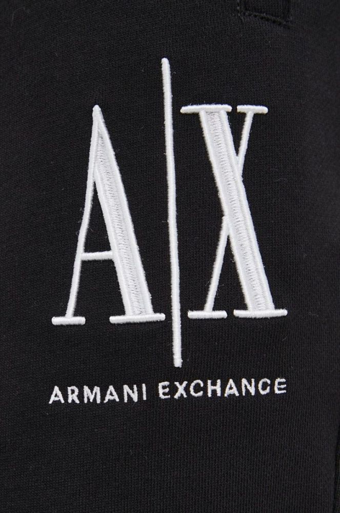 Шорти Armani Exchange чоловічі колір чорний (1650333) фото 4