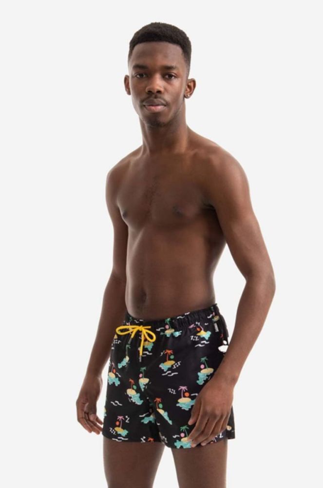 Шорти Happy Socks Island In The Sun чоловічі колір чорний фото 6