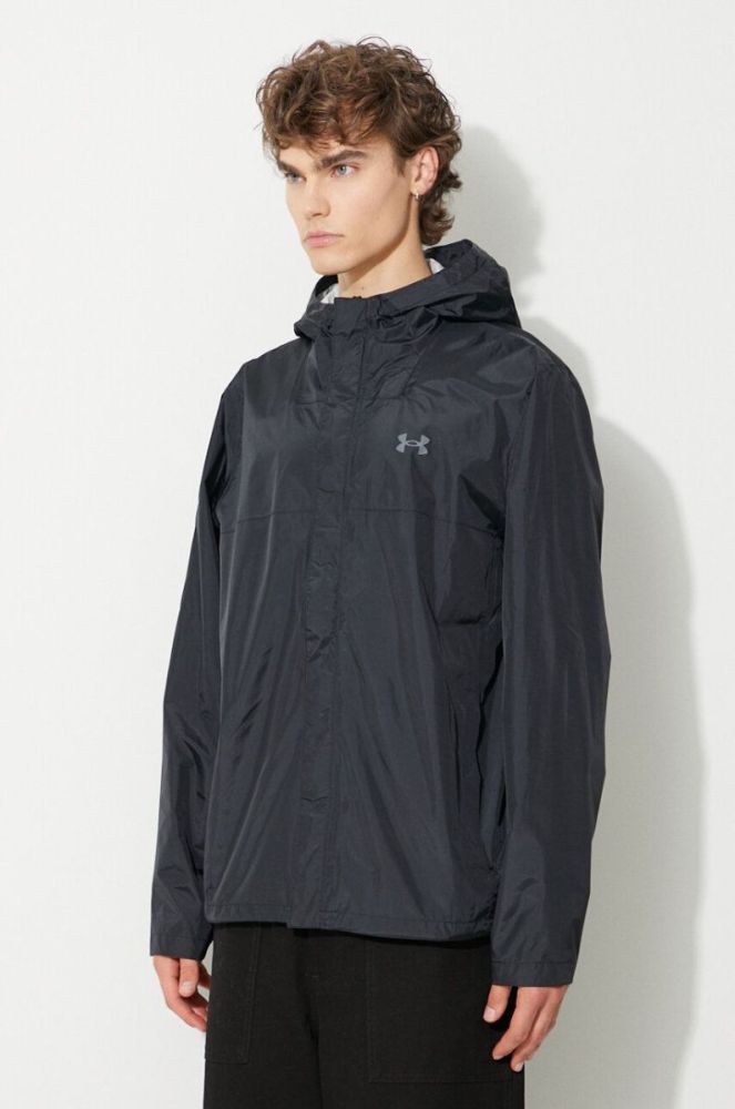 Дощовик Under Armour чоловіча колір чорний перехідна 1374644-BLACK фото 4