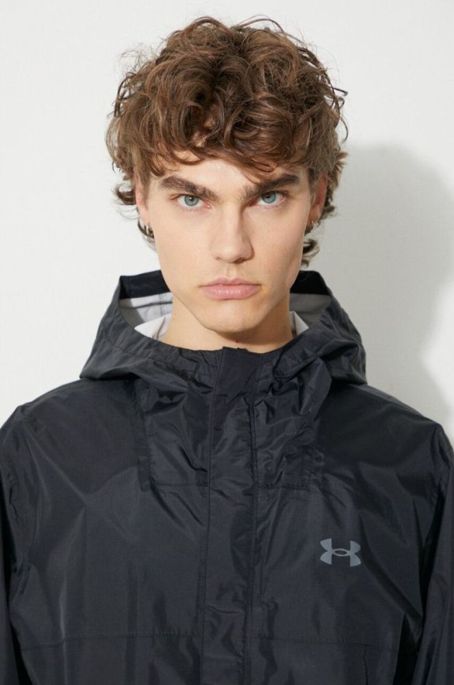 Дощовик Under Armour чоловіча колір чорний перехідна 1374644-BLACK фото 5