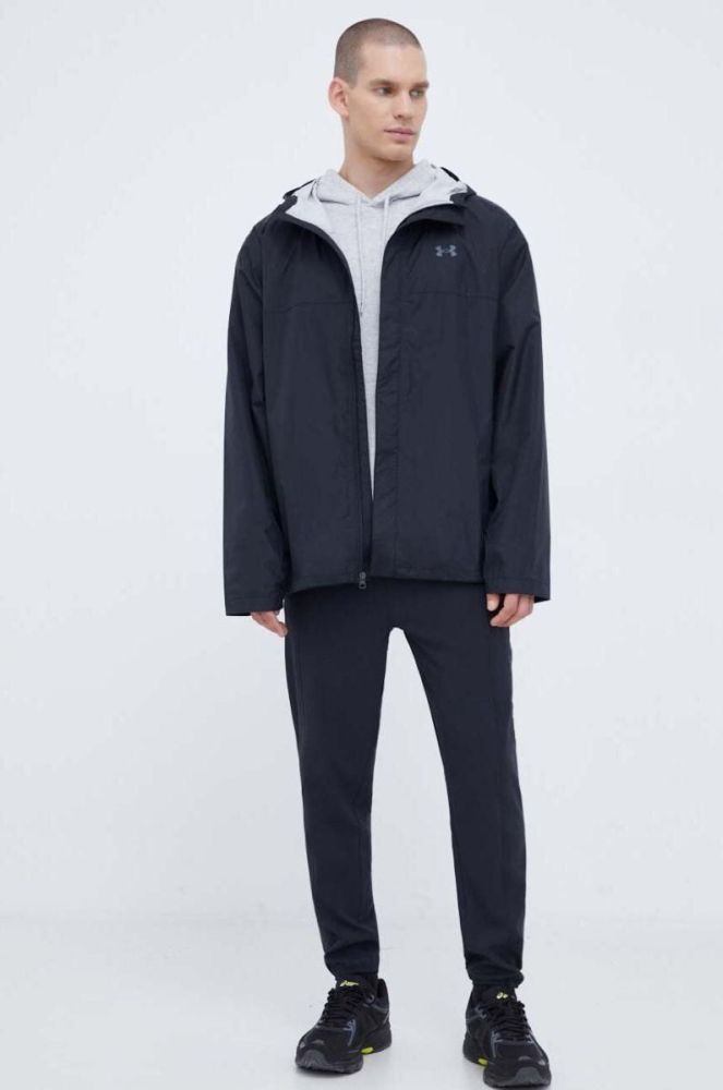 Куртка Under Armour чоловіча колір чорний перехідна (3518014) фото 2