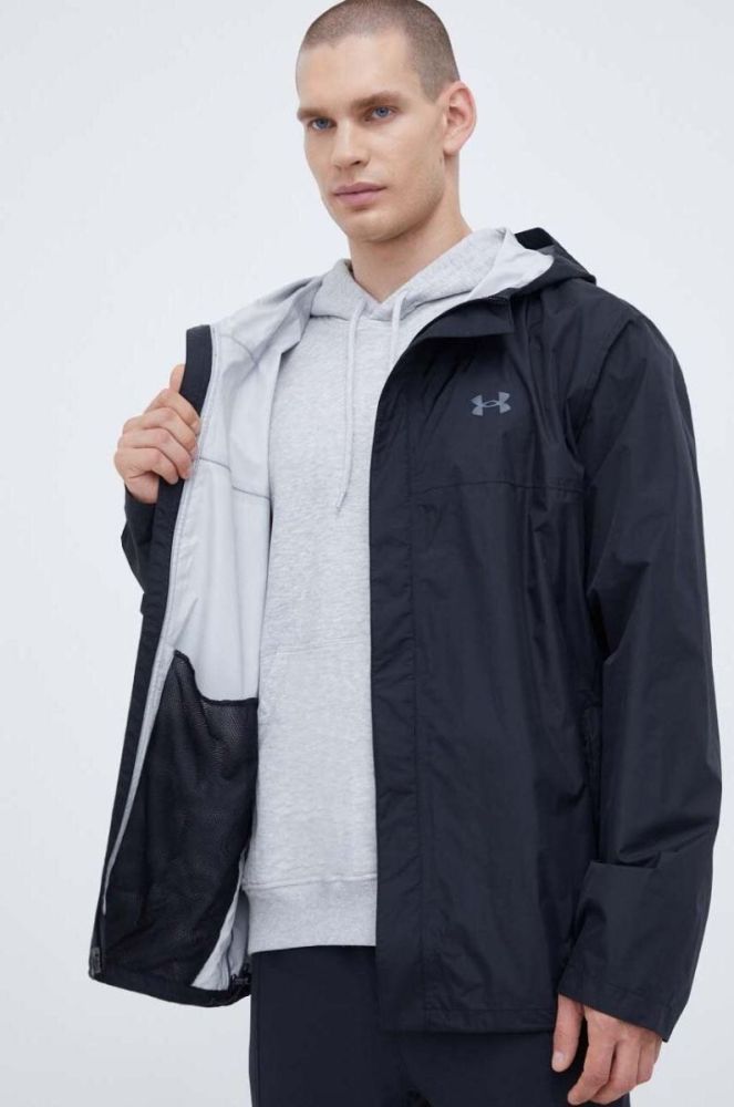 Куртка Under Armour чоловіча колір чорний перехідна (3518014) фото 4