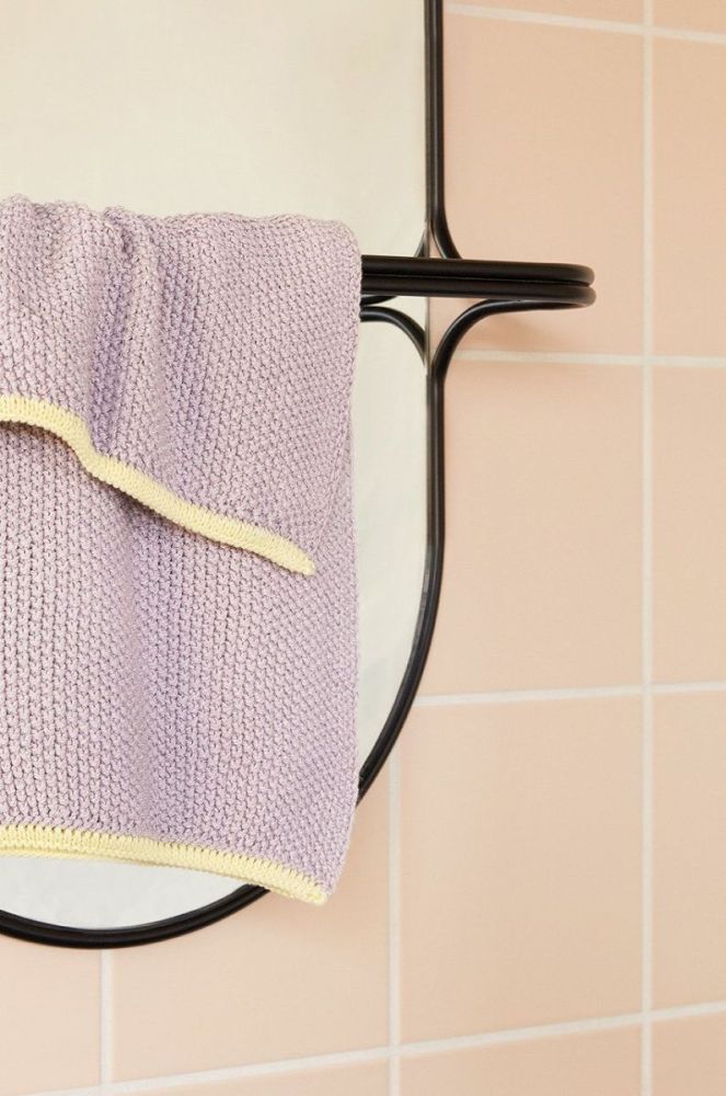 Бавовняний кухонний рушник H?bsch Herb Tea Towel колір фіолетовий (2800129) фото 2