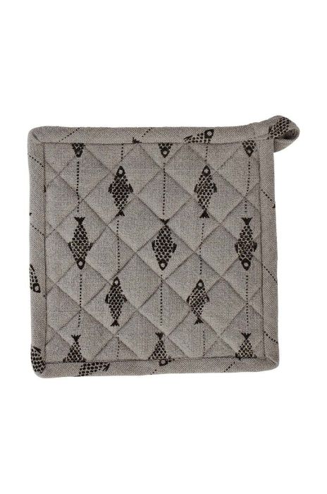 Бавовняна прихватка Madam Stoltz колір сірий (2892788)