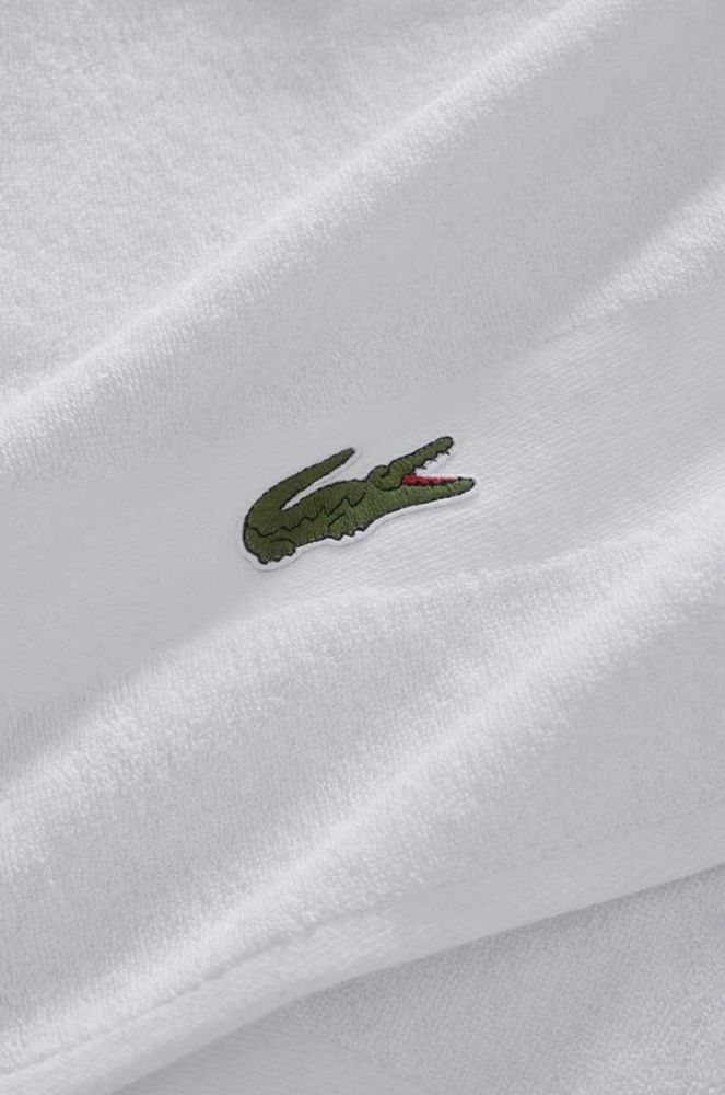 Бавовняний рушник Lacoste колір білий (2950657) фото 5