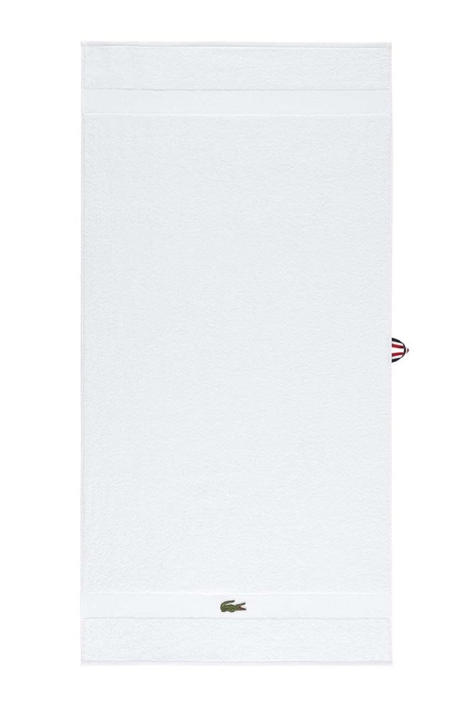 Бавовняний рушник Lacoste колір білий (2950659)