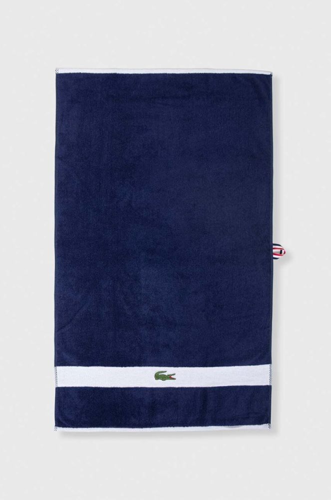 Бавовняний рушник Lacoste колір блакитний (2950661)