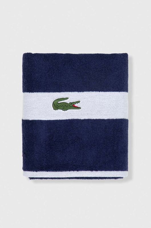 Бавовняний рушник Lacoste колір блакитний (2950661) фото 2